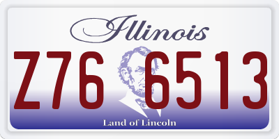 IL license plate Z766513
