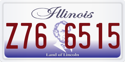 IL license plate Z766515