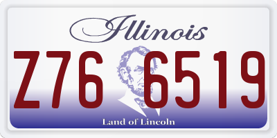 IL license plate Z766519