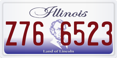 IL license plate Z766523