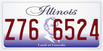 IL license plate Z766524