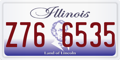 IL license plate Z766535