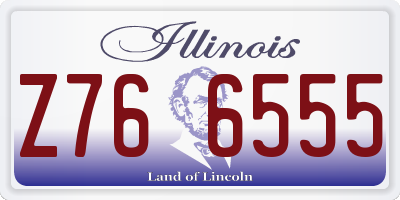 IL license plate Z766555