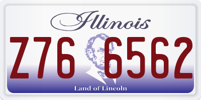 IL license plate Z766562