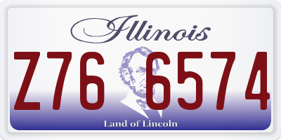 IL license plate Z766574