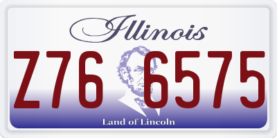 IL license plate Z766575
