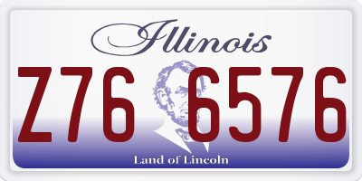 IL license plate Z766576