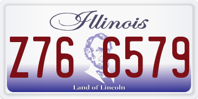 IL license plate Z766579