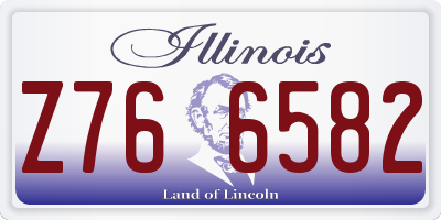 IL license plate Z766582
