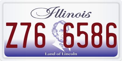 IL license plate Z766586