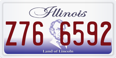 IL license plate Z766592