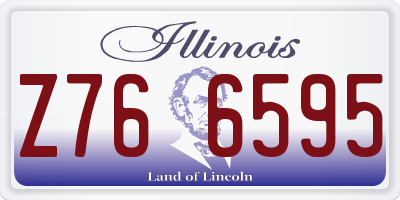 IL license plate Z766595