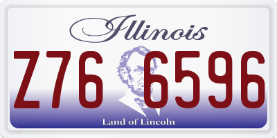 IL license plate Z766596