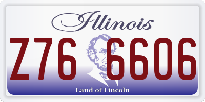 IL license plate Z766606