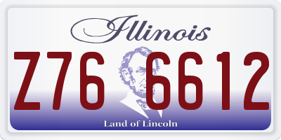 IL license plate Z766612