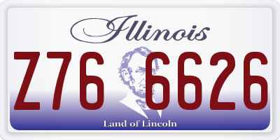 IL license plate Z766626