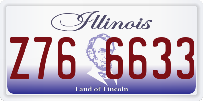 IL license plate Z766633