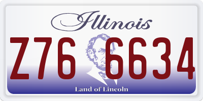 IL license plate Z766634