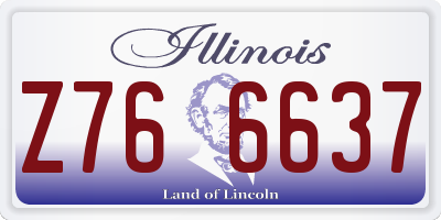 IL license plate Z766637