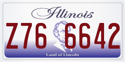 IL license plate Z766642