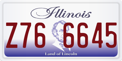 IL license plate Z766645