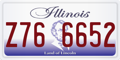 IL license plate Z766652
