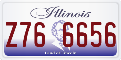 IL license plate Z766656