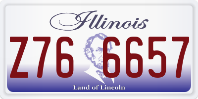 IL license plate Z766657