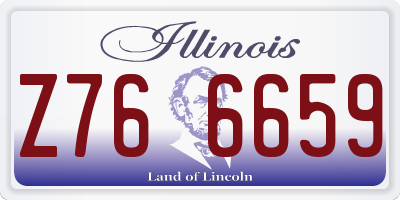IL license plate Z766659