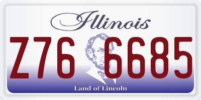 IL license plate Z766685