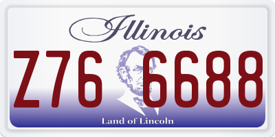 IL license plate Z766688