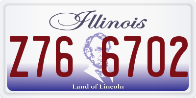 IL license plate Z766702
