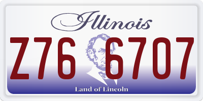 IL license plate Z766707