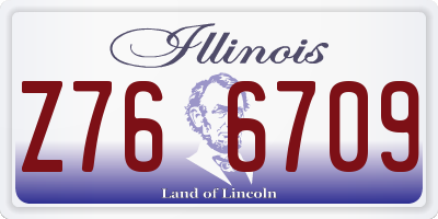 IL license plate Z766709