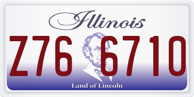 IL license plate Z766710