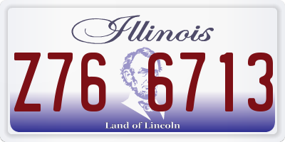 IL license plate Z766713