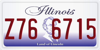 IL license plate Z766715