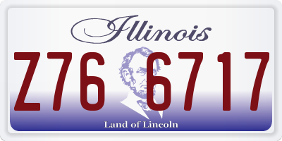 IL license plate Z766717