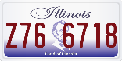 IL license plate Z766718