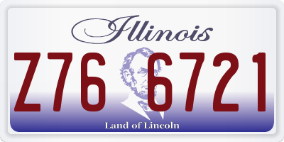 IL license plate Z766721