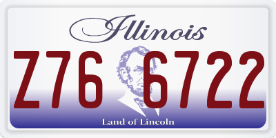 IL license plate Z766722