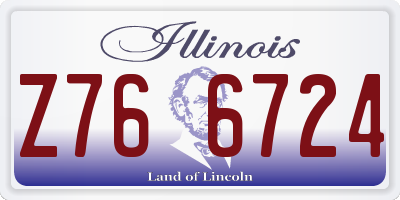 IL license plate Z766724
