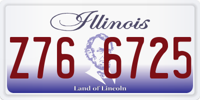 IL license plate Z766725