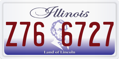 IL license plate Z766727