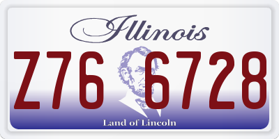 IL license plate Z766728