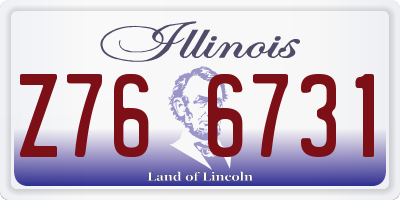 IL license plate Z766731