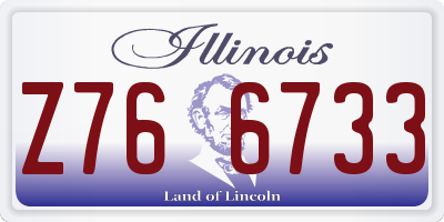 IL license plate Z766733