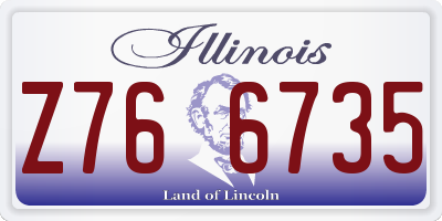 IL license plate Z766735