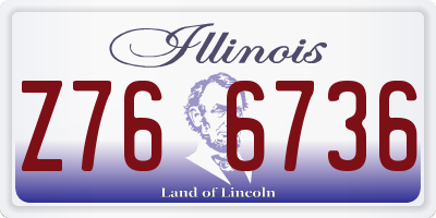 IL license plate Z766736