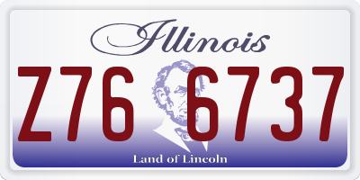 IL license plate Z766737